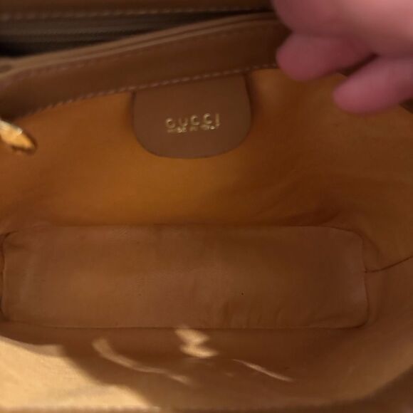 GUCCI Bamboo 2way Hand Shoulder Cross Body Leather Brown Bag - Picture 10 of 16